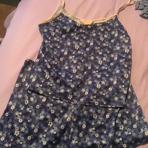 Cute patterned, silk pajamas